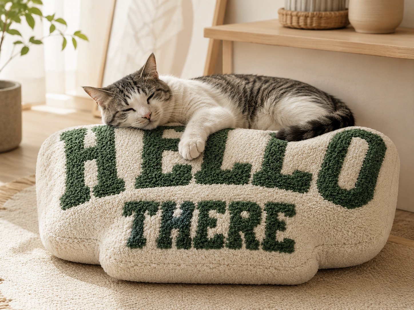 HELLO THERE with cat